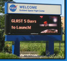 Virginia Space Center Electronic Message Sign