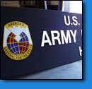 Army research medical center sign